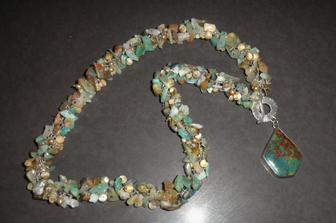 Peruvian Opal Chip Oval Pink Cultured Pearl Shell Bead - Etsy