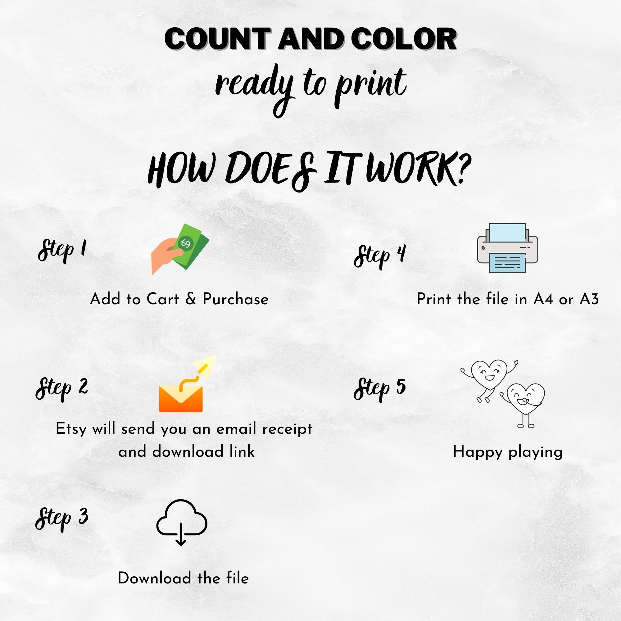 Printable count and color activity pack for toddlers and preschoolers