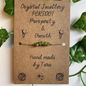 Peridot bracelet