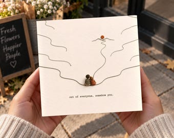 Out of Everyone Somehow You Card, Romantic Love Card, Anniversary Card for Partner, Cute Couple Printable Digital Download