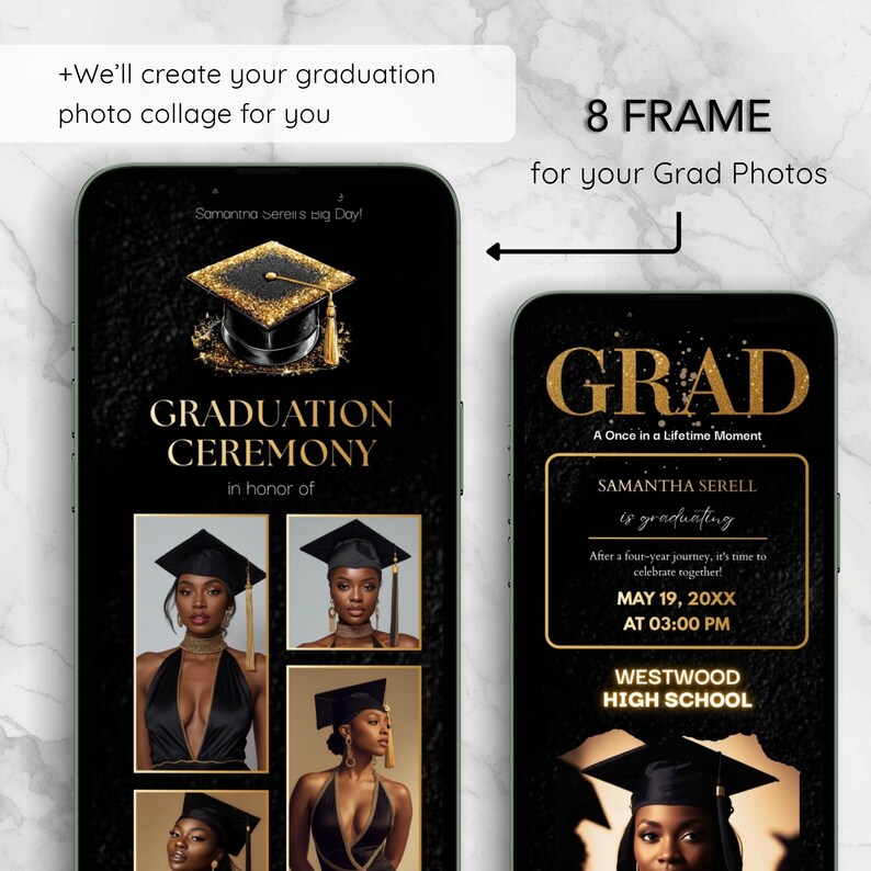 Custom Graduation Ceremony Website Service, Class of 2026 Grad Event ...
