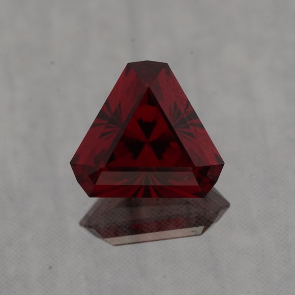 7mm, 2ct Lab Ruby Trillion, Precision Cut Loose Gemstone