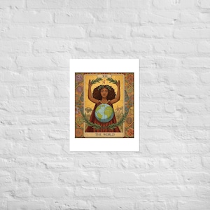 Poster, Wall Art, World Tarot Card Theme, Illustration, Unique Design,