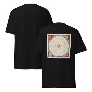 Sonnensystem T-Shirt, T-Shirt, Wissenschaft, Geschichte, Karte,