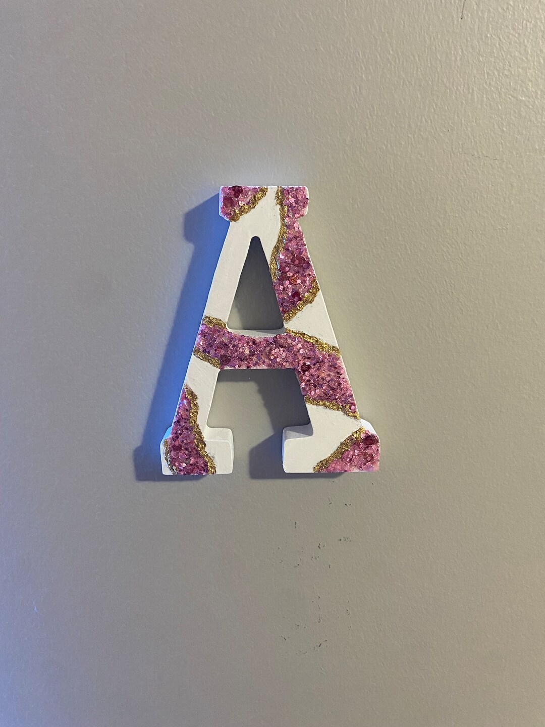 Custom Personalized Marble Design Wooden Letters for Wall and Room ...