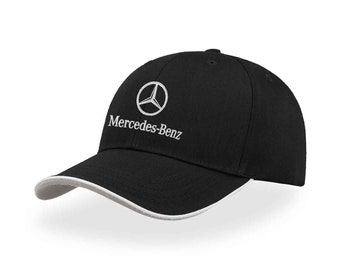 Gorra de  Mercedes Benz Logo Hat, Personalize with Your Name, Mercedes Benz cap, AUI  hat,New Hat Gorra  beisbol con logo de coche bordado