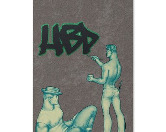Tom of Finland Physique Pictorial Birthday Card Homoerotic Gay