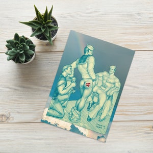 Tom of Finland Grußkarte "Tattoo You"