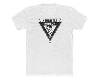 Henrietta Hudson's Lesbian NYC Bar Men's Cotton Crew Tee LGBTQ New York City