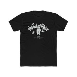 Camiseta de algodón para hombre del club de jazz de Los Ángeles, The Baked Potato, con cuello redondo, para bar musical