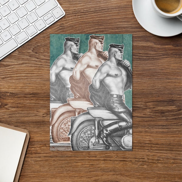 Tom of Finland Greeting card Gay THROUPLE