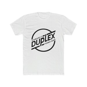 DUPLEX NYC Piano Bar Cabaret T-shirt in cotone da uomo Gay Greenwich Village