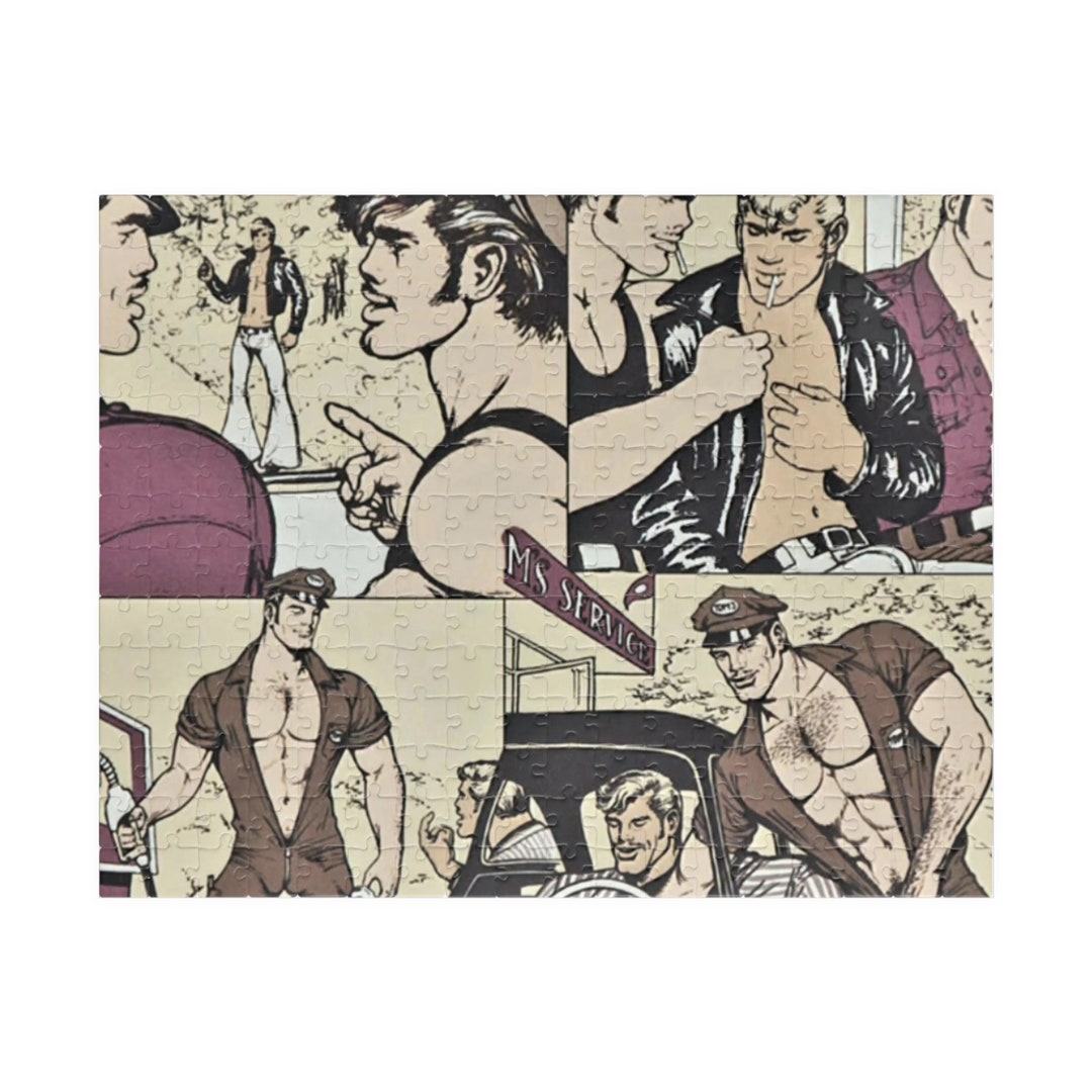Tom of Finland KAKE Hitchhiker Leather Men Puzzle Homoerotic Sexy
