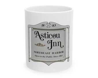 Asticou Inn Northeast Harbor Maine coffee Ceramic Mug 11oz Bar Harbor Mount Desert Hotel