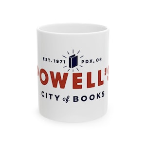 POWELL&#39;S  City of Books coffee Ceramic Mug Portland Oregon