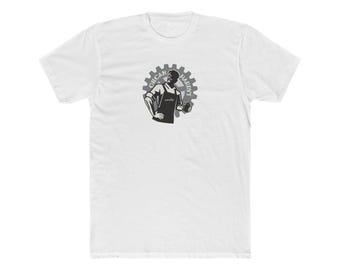 Camiseta de algodón para hombre con cuello redondo de OILCAN HARRY&#39;S Austin gay leather bar Tom of Finland