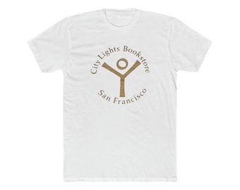 City Lights Gay Bookstore Men's Cotton Crew Tee San Francisco California