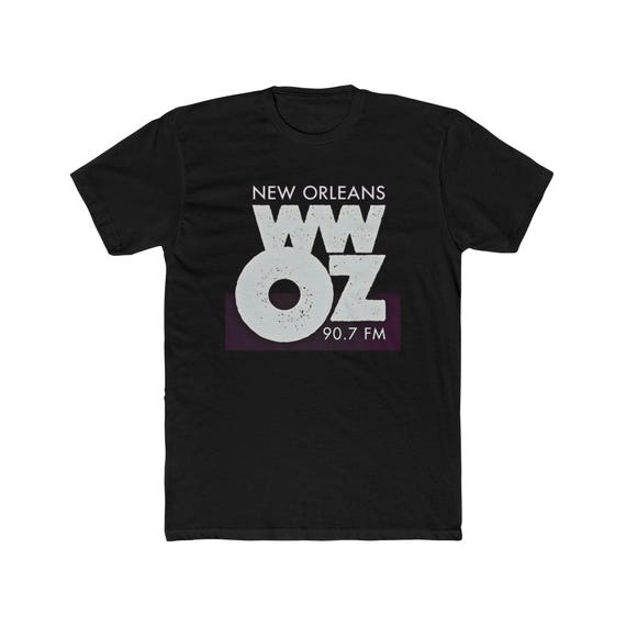 WWOZ New Orleans Jazz Music Station Men's Cotton Crew Tee - Etsy