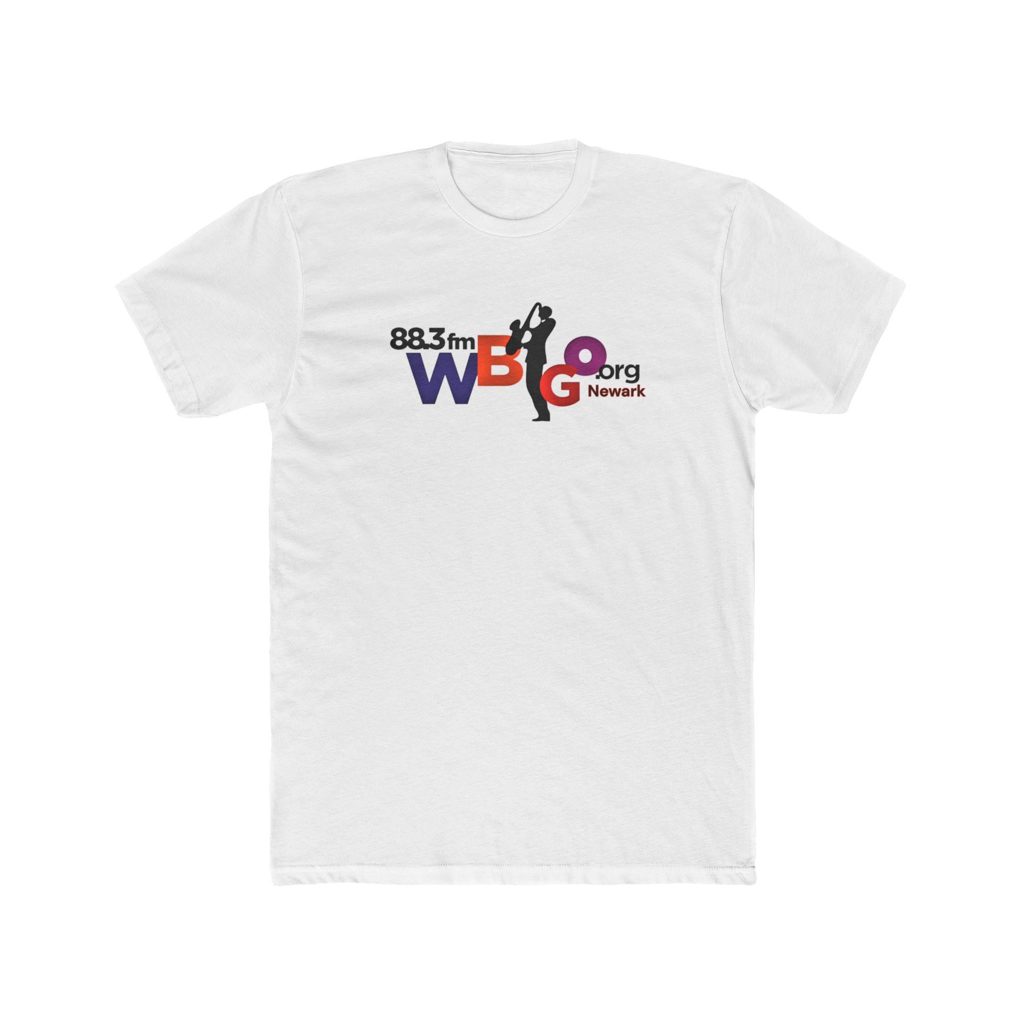 WBGO New York Newark Jazz Music Radio Station Men's Cotton Crew Tee