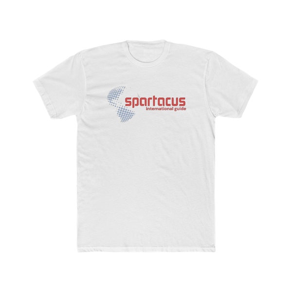 Spartacus International Gay Travel Guide Men's Cotton Crew Tee Bob Damron