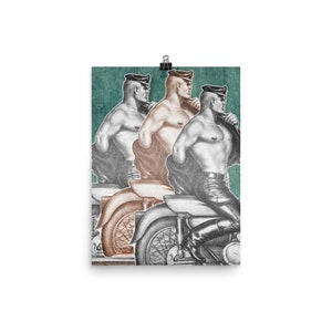 Tom of Finland BIKER THROUPLE Poster di carta fotografica