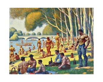 Parody Sunday in the Park with George Puzzle Gay Men Puzzle Homoerotic Sexy