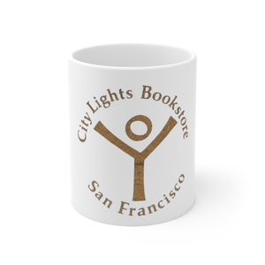 City Lights Book Store coffee Ceramic Mug 11oz San Francisco California