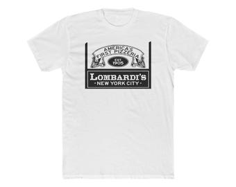 Lombardi's NYC Pizza T-Shirt: Foodie Gift, Cotton Crew Neck