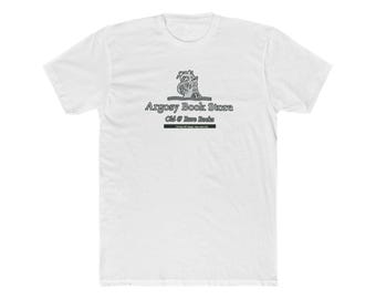 Argosy Books Bookstore New York City Men's Cotton Crew Tee Rare Books