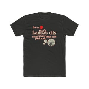Vintage Rock 'n' Roll Men's Cotton Crew Tee - Max's Kansas City Band Concert Shirt, Music Lover Gift, Retro Graphic Tee, Classic Rock image 7