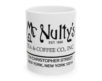 McNulty's Tea and Coffee Ceramic Mug 11oz christopher street Manhattan New York City Diner
