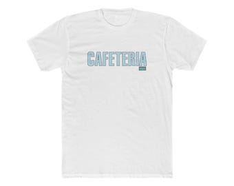 Cotton Tee, Cafeteria Restaurant Chelsea NYC Trendy Diner Men's Crew Tee Shirt