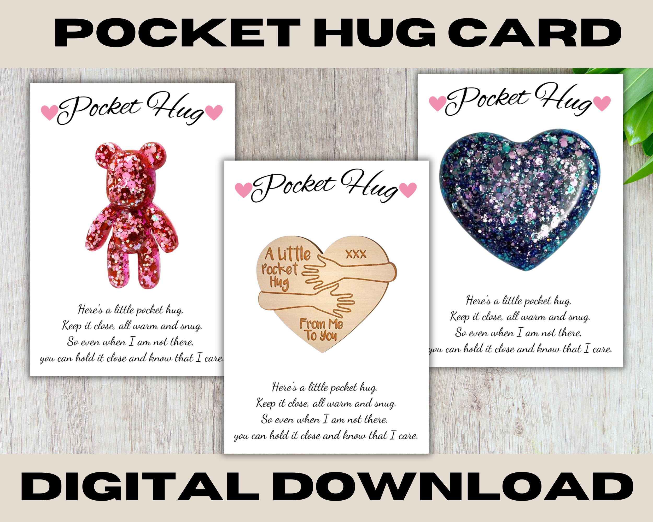 Pocket Hug Card Template Pocket Hug PNG Backing Card Printable Pocket Hug Card Template Pocket Hug PNG Backing Card Printable