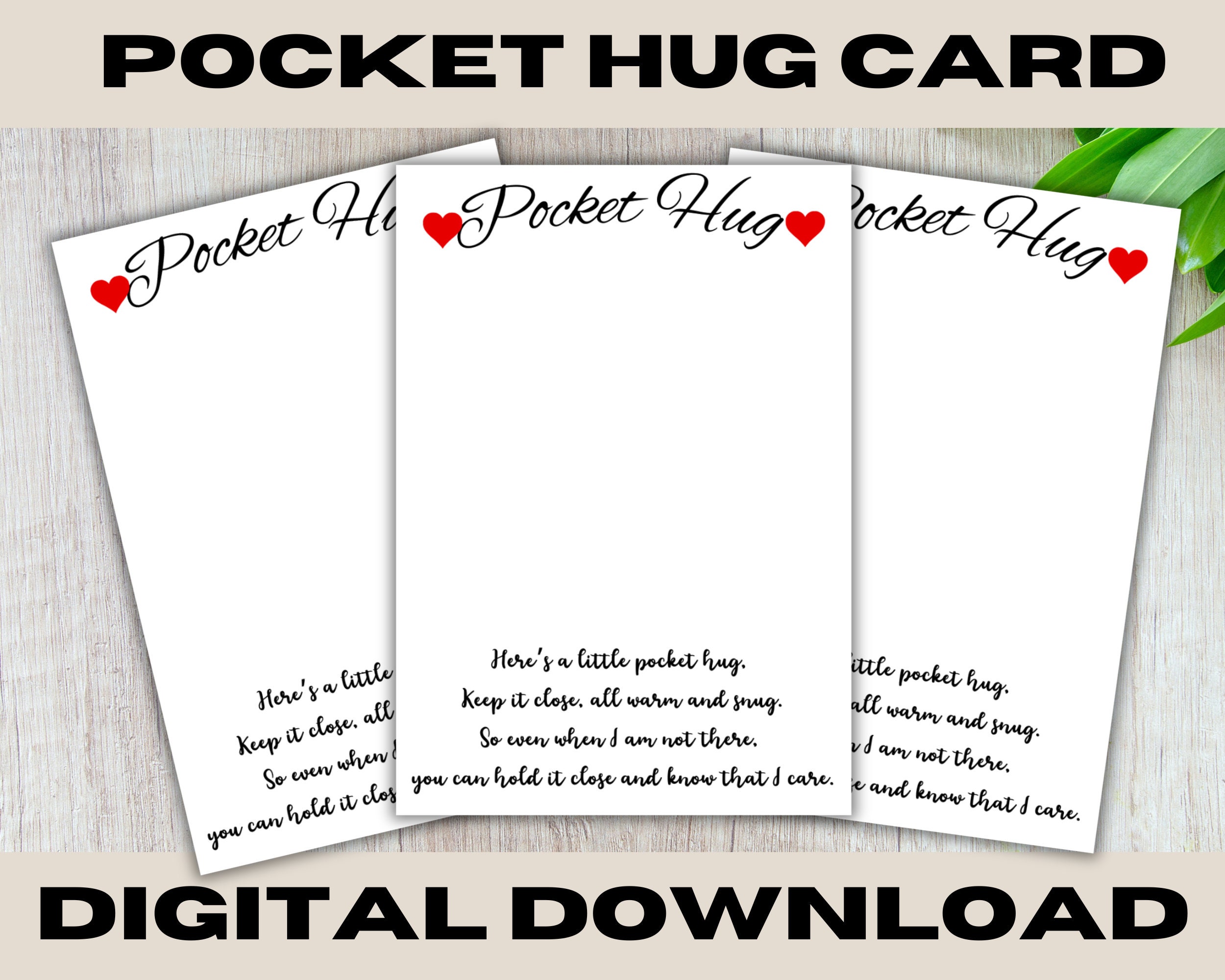 Pocket Hug Card PNG Pocket Hug Template Commercial Use PNG Printable Pocket hug card png pocket hug template commercial use png printable