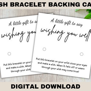 Plantilla de tarjeta de respaldo de pulsera de deseos, pulsera de deseos, plantillas de tarjetas de respaldo de joyería, suministros para pequeñas empresas, archivo PNG, digital