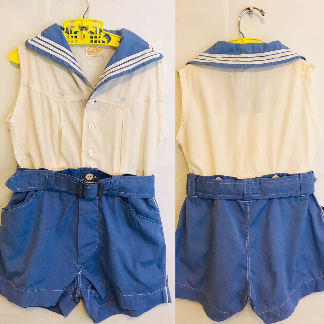 Vintage Girls Short Set - Beige main image 1