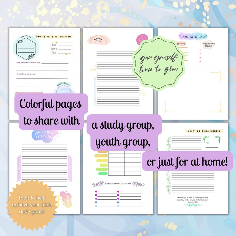 Bible Study Printable, Bible Study Journal, Bible Study PDF, Bible ...
