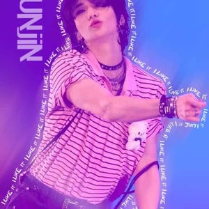 Carte avec photo Hyunjin pour enfants errants