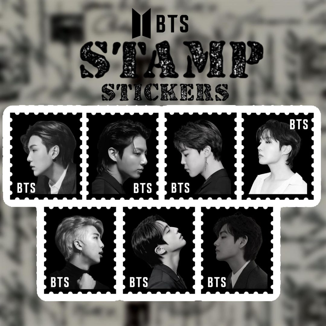 BTS Stamp Stickers | Bangtan Sonyeondan | 방탄소년단 - Etsy