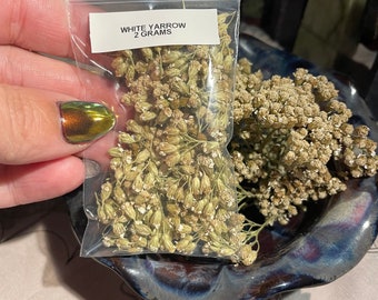 Yarrow flower, white, dried, 2 grams