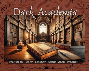 Dark Academia Perfume: Teakwood, Leather & Cedar - 10 mL