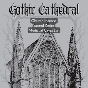 Gothic Cathedral Perfume: Church Incense, Dark Wood, Crypt Dirt (EDP)