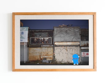 Doraemon wydruk ścienny do pobrania cyfrowego, jpg