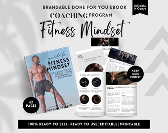 Fitness ebook | Brandable Coaching Program | Fitness Coach,Weight loss Coach,Health Coach, Wellness Coach | Exercise guide | Printable ebook