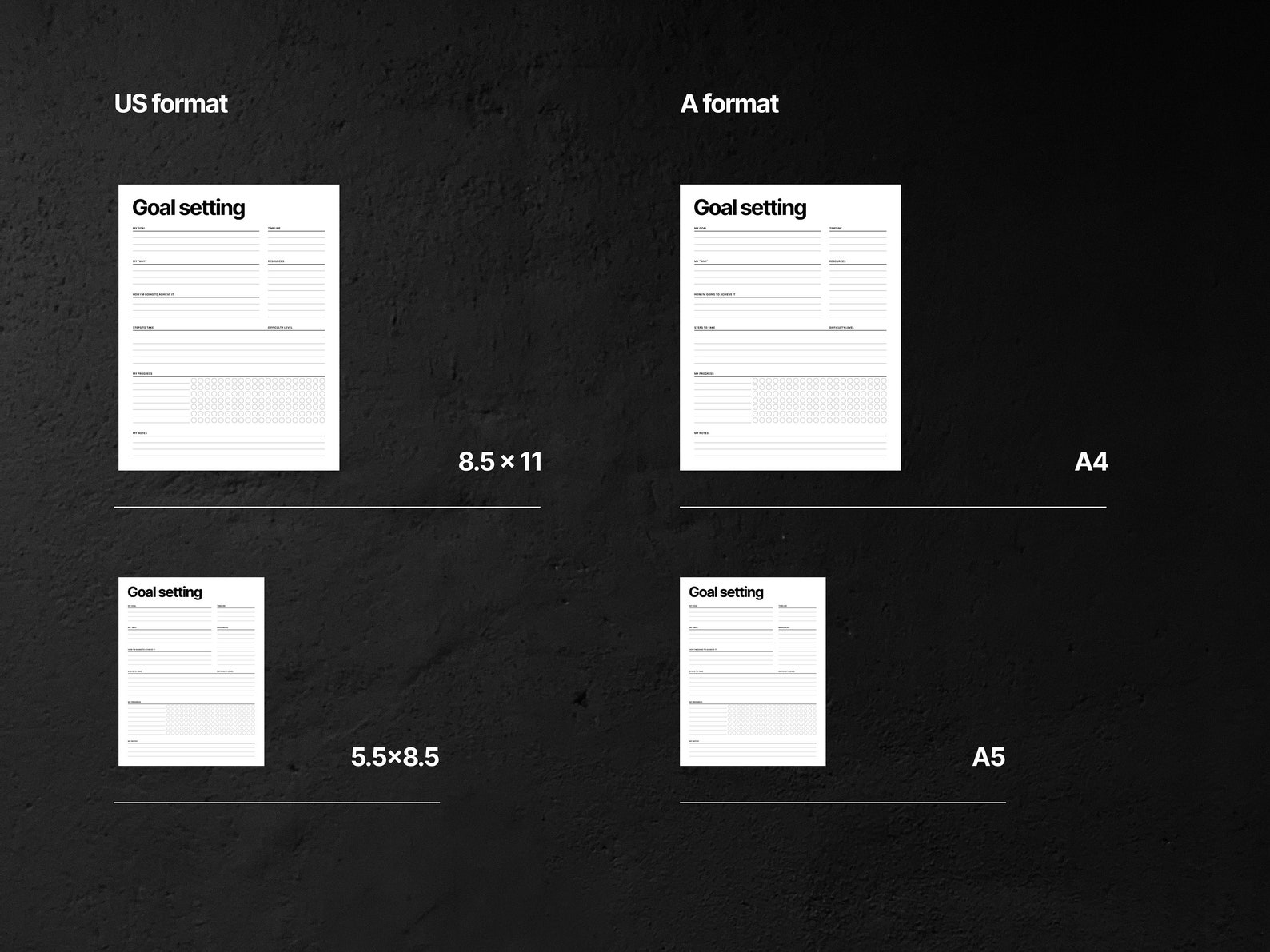 Goal Setting Worksheet and Reflection Worksheet | Productivity and ...