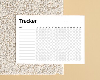 Habit tracker | Goal setting | Productivity planner | Tracker for goals, habits, productivity, tasks and more | Digital and Printable