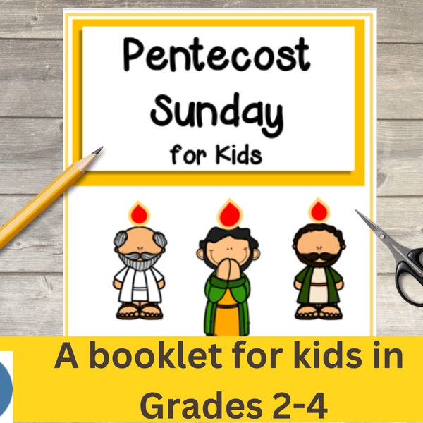 Pentecost for Kids, Pentecost Sunday Booklet, Pentecost Activities for Kids, Craft ideas for Pentecost Sunday, Lessons for Pentecost Sunday