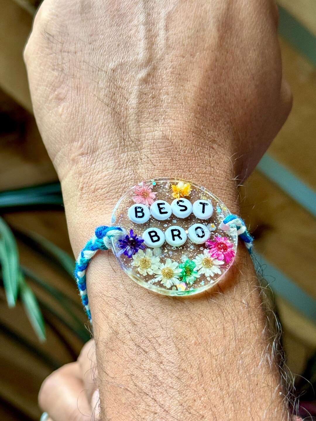 Handmade Epoxy Resin Rakhi | Friendship Bands | Personalized Bracelets ...