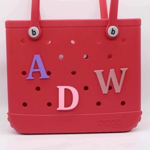 Bogg Bag Initial Charm Mini Bogg Accessories Summer Monogram Charm