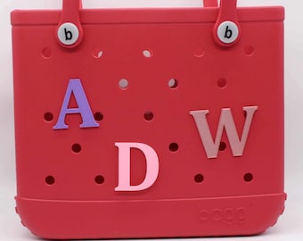 Bogg Bag Initial Charm Mini Bogg Accessories Summer Monogram Charm
